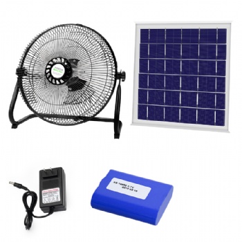 Wholesale Factory Price Floor Solar Charging Fan Popular for Exporting 8w 10w 12w 15w