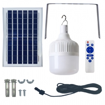 Portable Solar Rechargeable Led Bulb For Outdoor Camping